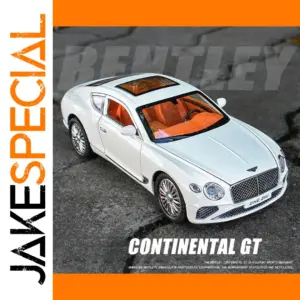 White 1:24 Bentley Continental GT Diecast Model