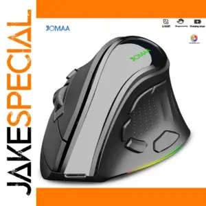 Ergonomic Wireless Mouse with RGB Lighting