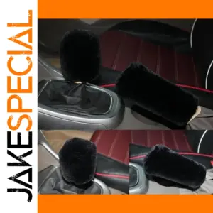 Plush Car Cover Set for Handbrake & Gear Shift