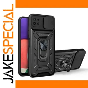 Rugged Black Samsung Galaxy Case for A22 5G & More