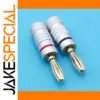 Gold-Plated Banana Connectors for Audio Systems
