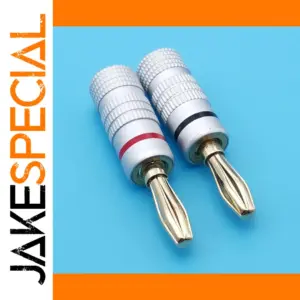 Gold-Plated Banana Connectors for Audio Systems