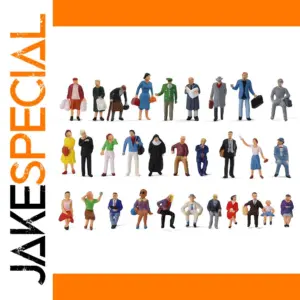 30-Piece HO Scale Passenger Figures Set