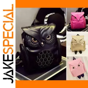 Owl-Shaped Women's Shoulder Backpack