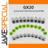 Waterproof GX20 Aviation Connector Set for Industrial Use