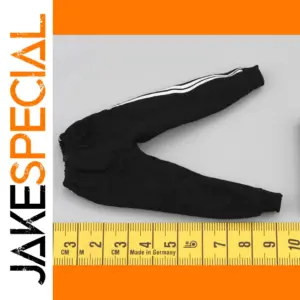 Black Athletic Sock with White Stripes