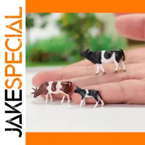 HO Scale Farm Animal Miniature Set with 36 Figures