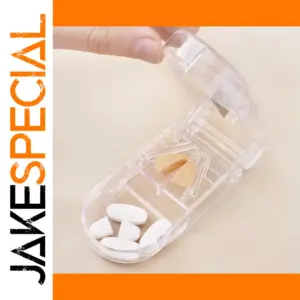 Clear Daily Medication Organizer with Dividers