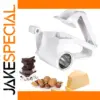 Modern White Rotary Cheese Grater and Slicer