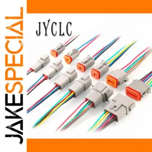 JYCLC Waterproof Connector Set 2-12 Pins 18 AWG