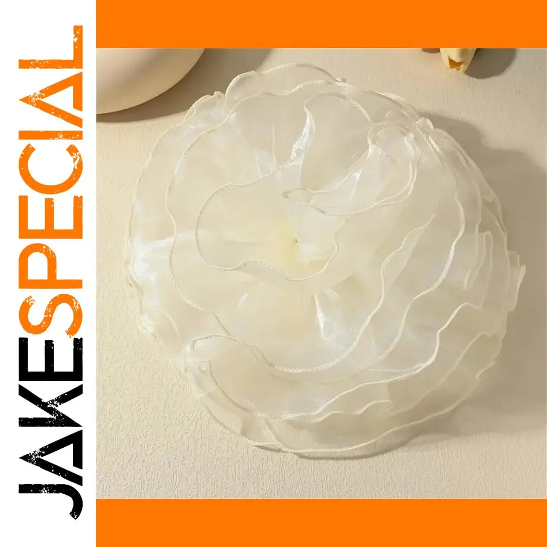 Oversized Mesh Flower Brooch – 27cm 1 Oversized Mesh Flower Brooch – 27cm