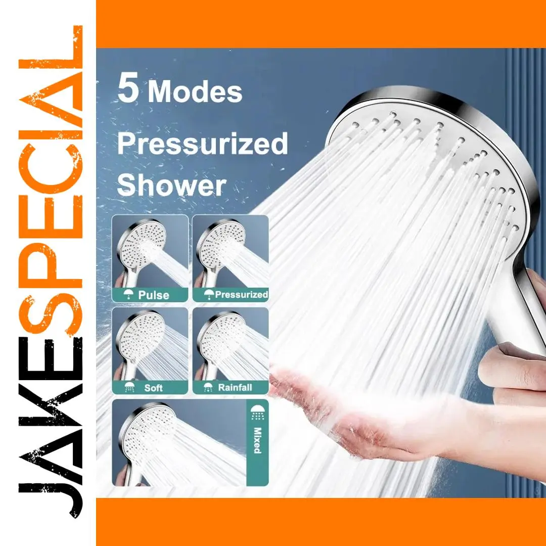 High-Pressure 5-Mode Adjustable Showerhead 1 High-Pressure 5-Mode Adjustable Showerhead