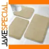 Set of Three Memory Foam Bathroom Rugs