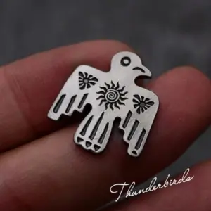 Indian Sun God Thunderbird Copper Brooch in Gold and Silver 16 6fb4fffada28400e9114b31d upscaled