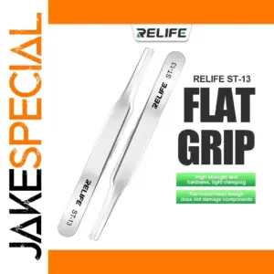 Precision Flat-Head Tweezers for Electronics Repair