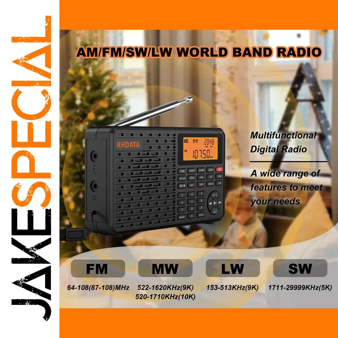 XHDATA D-109 Portable Radio with Bluetooth 1 XHDATA D-109 Portable Radio with Bluetooth