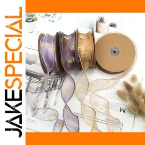 Elegant Floral DIY Ribbon for Crafts