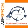 SATA Power Splitter Cable 15-pin Male to 5 Female
