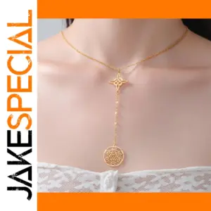 Stainless Steel Gothic Witch Knot Necklace