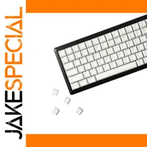 YMDK White PBT Keycap Set for Mechanical Keyboards