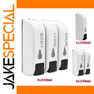 Wall-Mounted Soap Dispenser 350ml, Set of 1-3