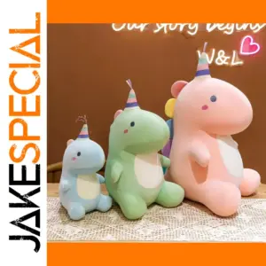 Adorable Dinosaur Plush Toy in Pastel Colors