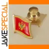Montenegro Emblem Souvenir Pin with Gold Crest