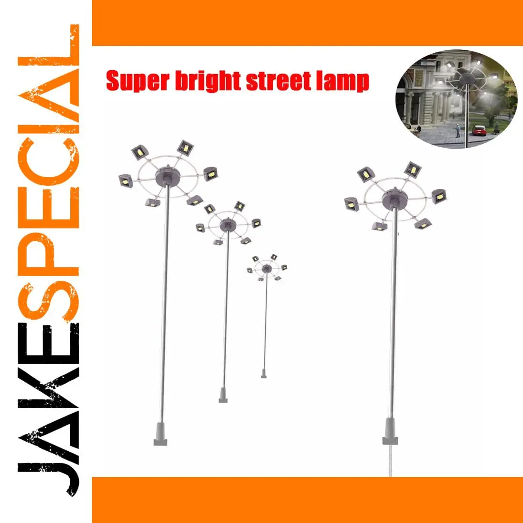 Miniature Vintage Street Lamp Set for Model Layouts 1 Miniature Vintage Street Lamp Set for Model Layouts
