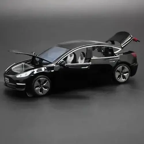 White Scale 1:32 Alloy Tesla Model 3 Car Model 2 White Scale 1:32 Alloy Tesla Model 3 Car Model - Image 2