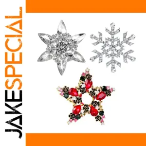 Vintage Hollowed-Out Pentagram Brooch in 3 Colors