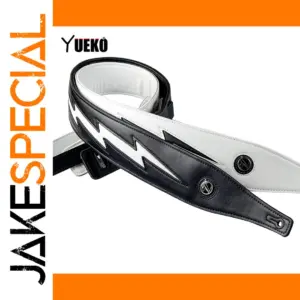 Lightning Guitar Strap with Adjustable Length