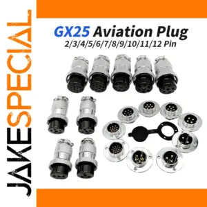 GX25 Aviation Plug Socket 2-12 Pin Configurations