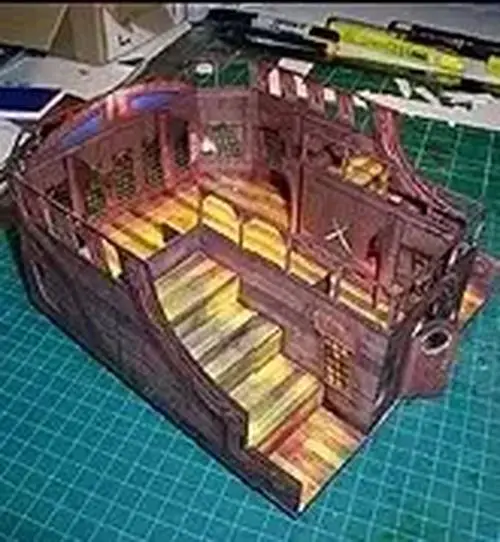Detailed Pirate Ship Paper Model Kit 6 Detailed Pirate Ship Paper Model Kit - Image 6