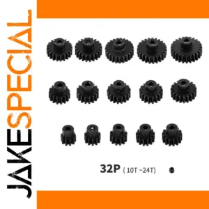 1/10 RC Steel Pinion Gear Set 10T-24T