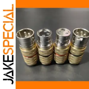 Rhodium Plated XLR Audio Connectors Set