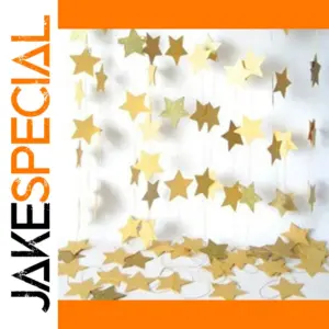 Colorful 4m Paper Star Garland for Decor