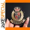 Gold Academy Embroidered Badge Patch 7.4x7.2 cm