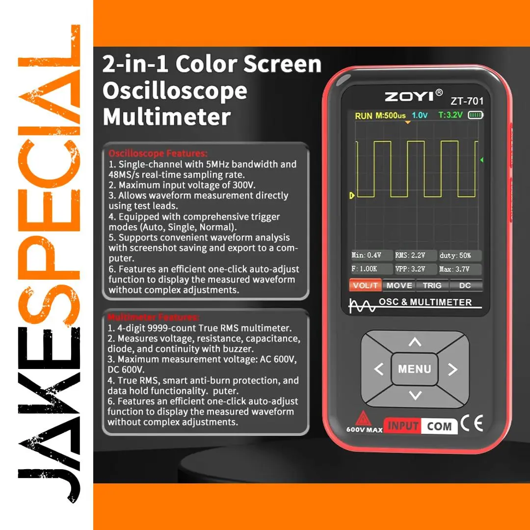 ZT-701 Portable Digital Oscilloscope and Multimeter 1 ZT-701 Portable Digital Oscilloscope and Multimeter