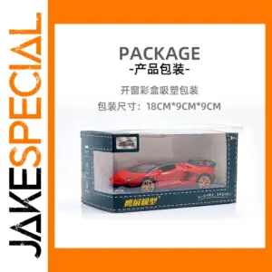 Red SVJ-Style 1:32 Die-Cast Race Car