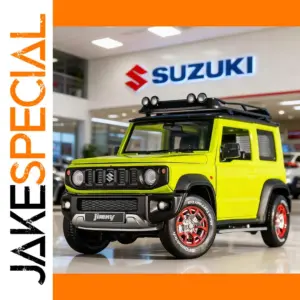 Vibrant Green Suzuki Jimny 1:18 Scale Model