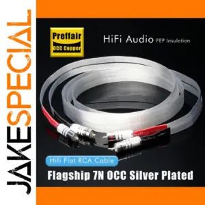 Premium RCA Cable with Silver-Plated Copper Conductors