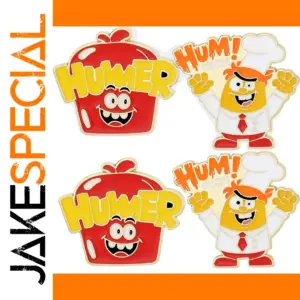 Vibrant Cartoon Chef Badge for Apparel