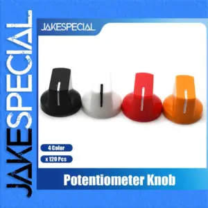 120 Flat Guitar Pedal Knobs in Vibrant Colors