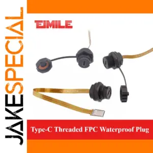 Waterproof USB Type-C Connector for Industrial Use