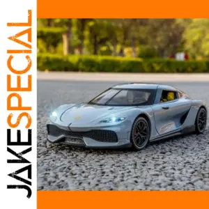 1:24 Gemera GT Diecast Model in Silver