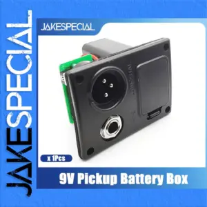 Black 9V Guitar Pickup Battery Box