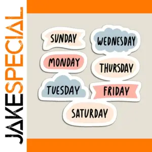 Weekday Cloud & Speech Bubble Magnets Set