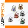 Unisex Spider Brooch Model XZ7413 with Gemstone