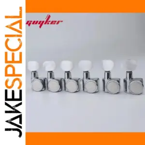 Six-Piece Locking Guitar Tuners with 1:18 Ratio