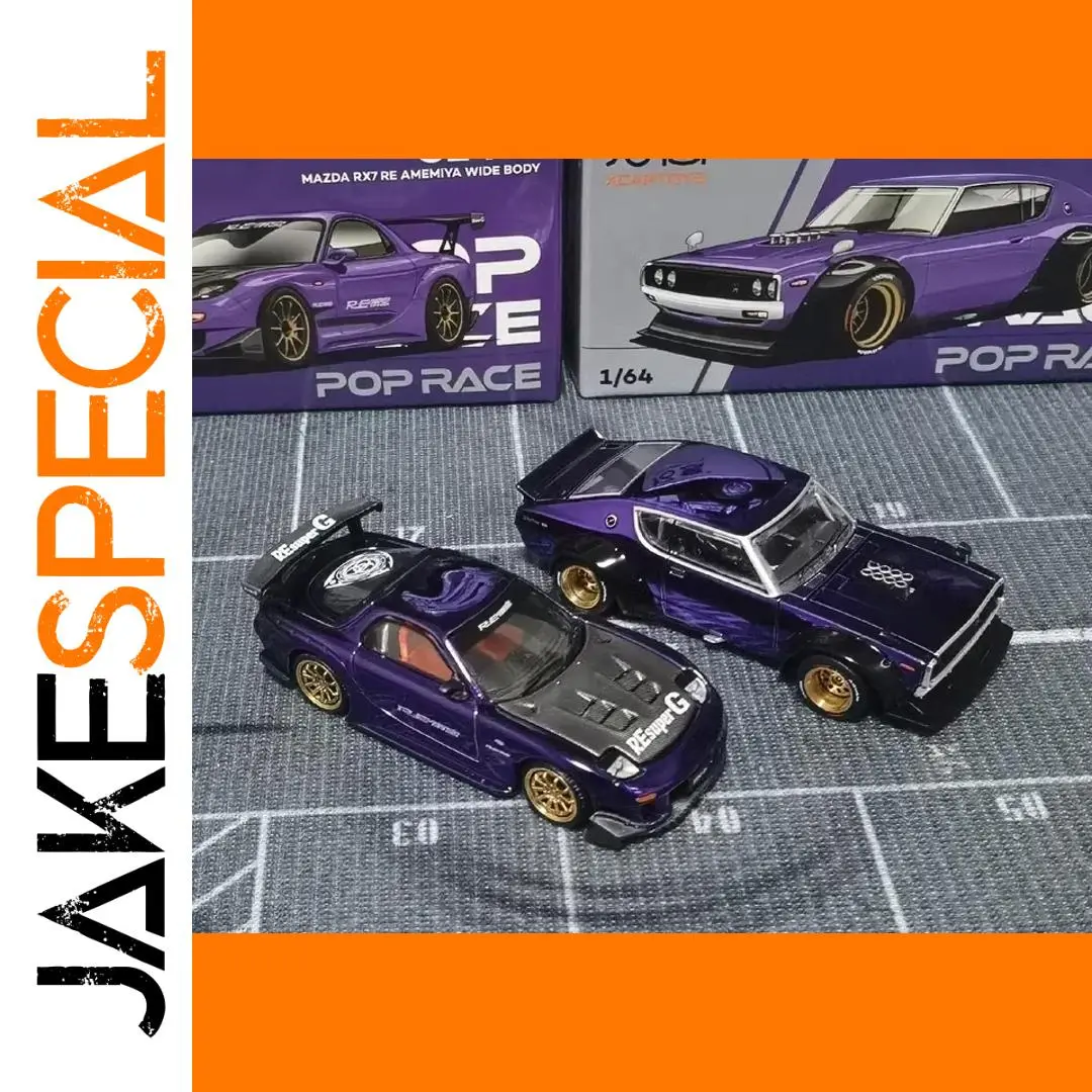 1/64 Scale Diecast Nissan Skyline GT-R V8 Drift & Mazda RX-7 1 1/64 Scale Diecast Nissan Skyline GT-R V8 Drift & Mazda RX-7